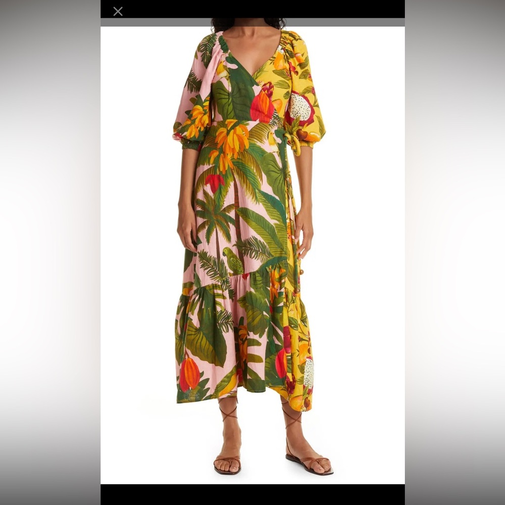 FARM Rio Vibrant Floral Maxi Dress